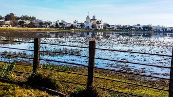 La ville d'El-Rocio, Espagne.