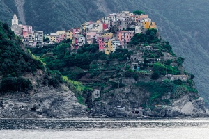 Les 5 Terres vue de la Mer