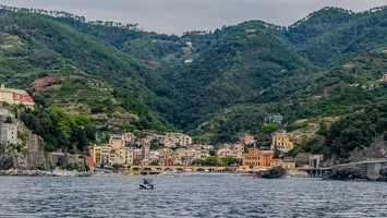 Les 5 Terres vue de la Mer