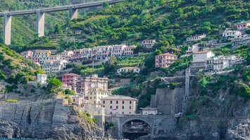 Les 5 Terres vue de la Mer