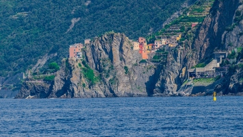 Les 5 Terres vue de la Mer